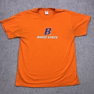 jerzees boise state broncos orange ncaa football short sleeve mens large